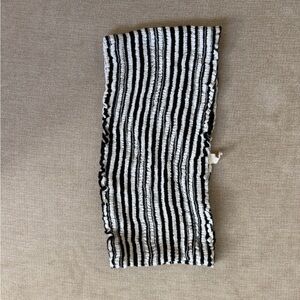 Black & White Striped Smocked Tube Top
